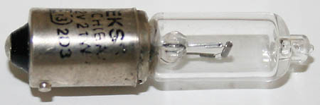 Ampoule halogène de rechange clignotant Arizona 12V 21W, BAY 9S, homologuée CE